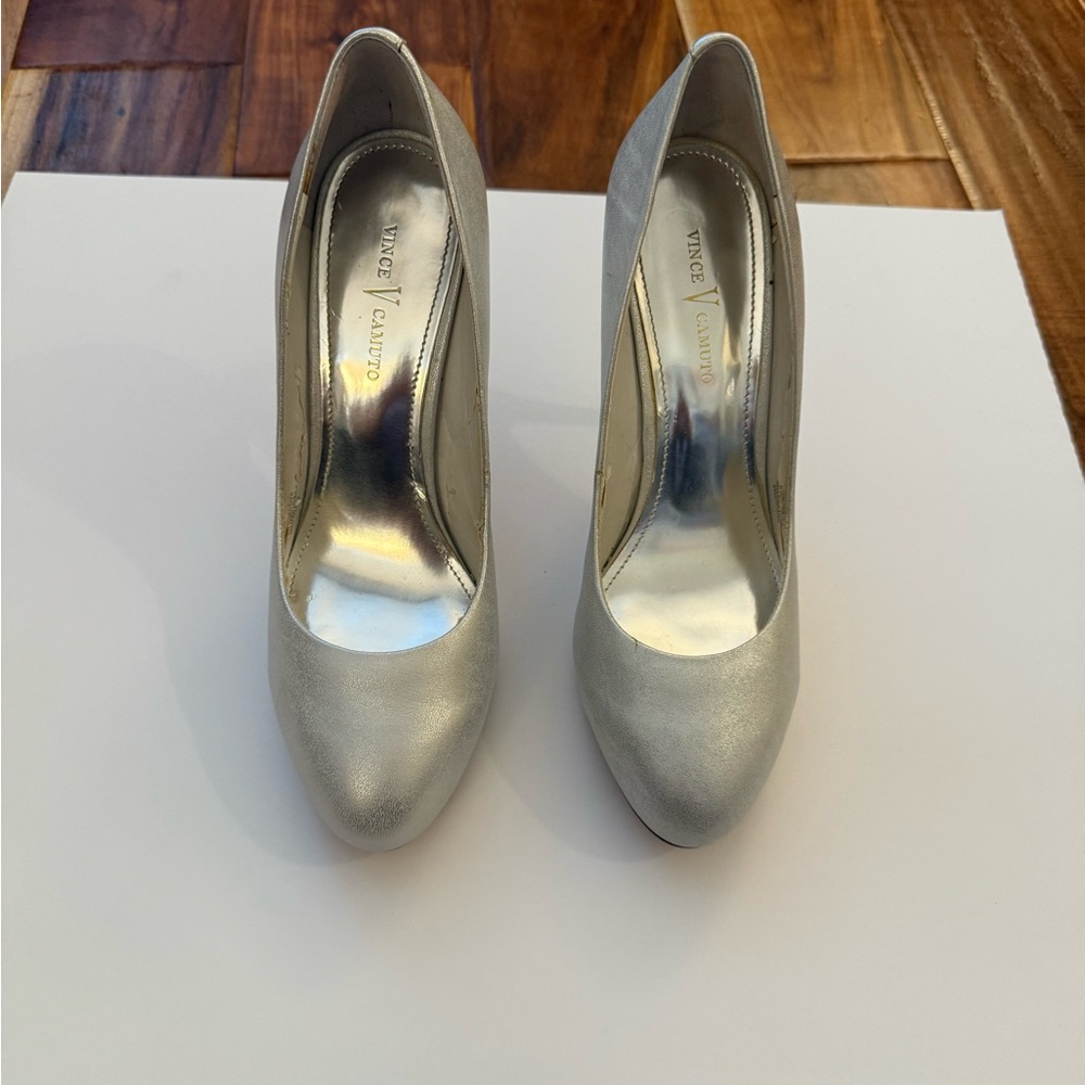 Vince Camuto Silver Heels Classic Pumps